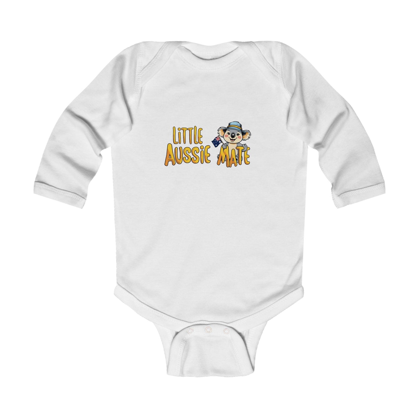 Cute Little Aussie Mate Infant Long Sleeve Bodysuit - Perfect Baby Shower Gift