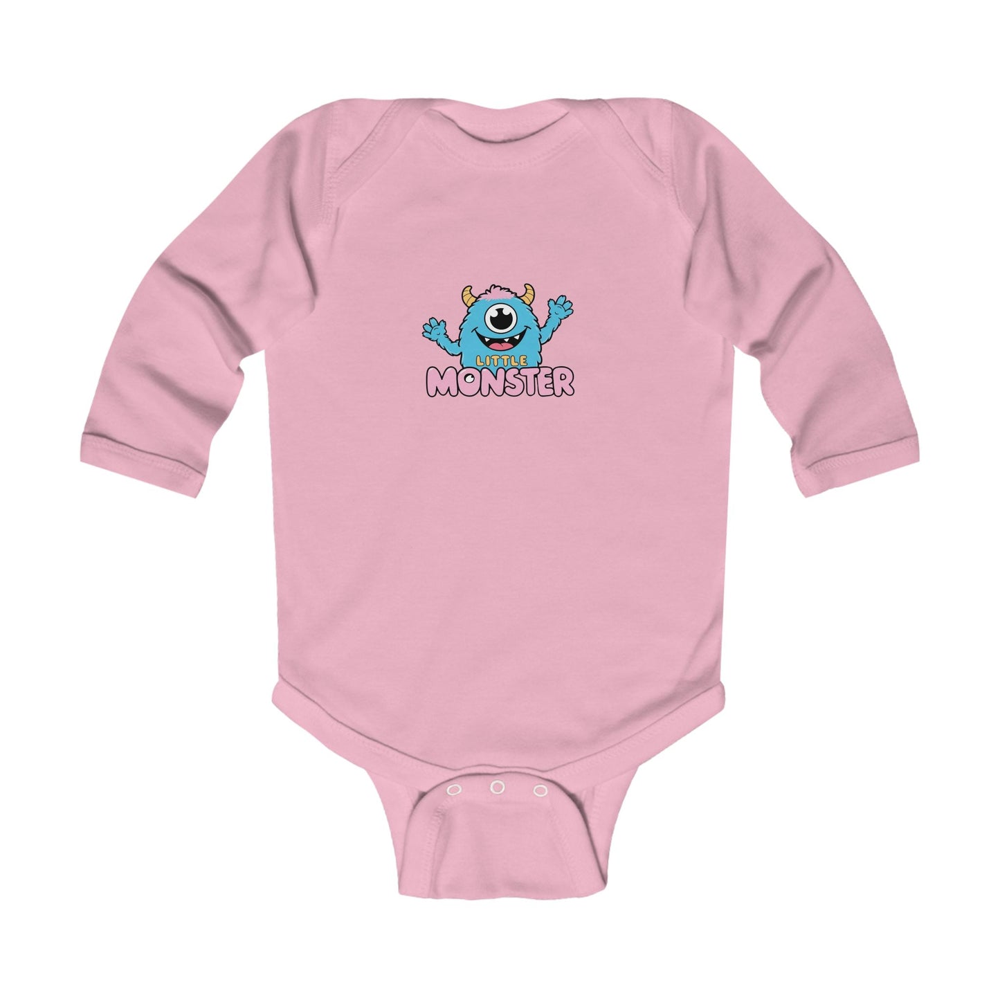 Cute Monster Infant Long Sleeve Bodysuit - Adorable Baby Outfit for Playtime