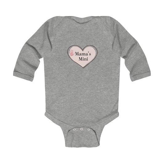 Mama's Mini Infant Long Sleeve Bodysuit - Cherished Baby Apparel for New Moms