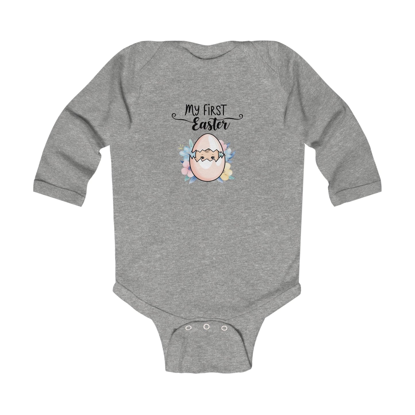My First Easter Infant Long Sleeve Bodysuit - Cute Baby Gift for Easter Celebrations