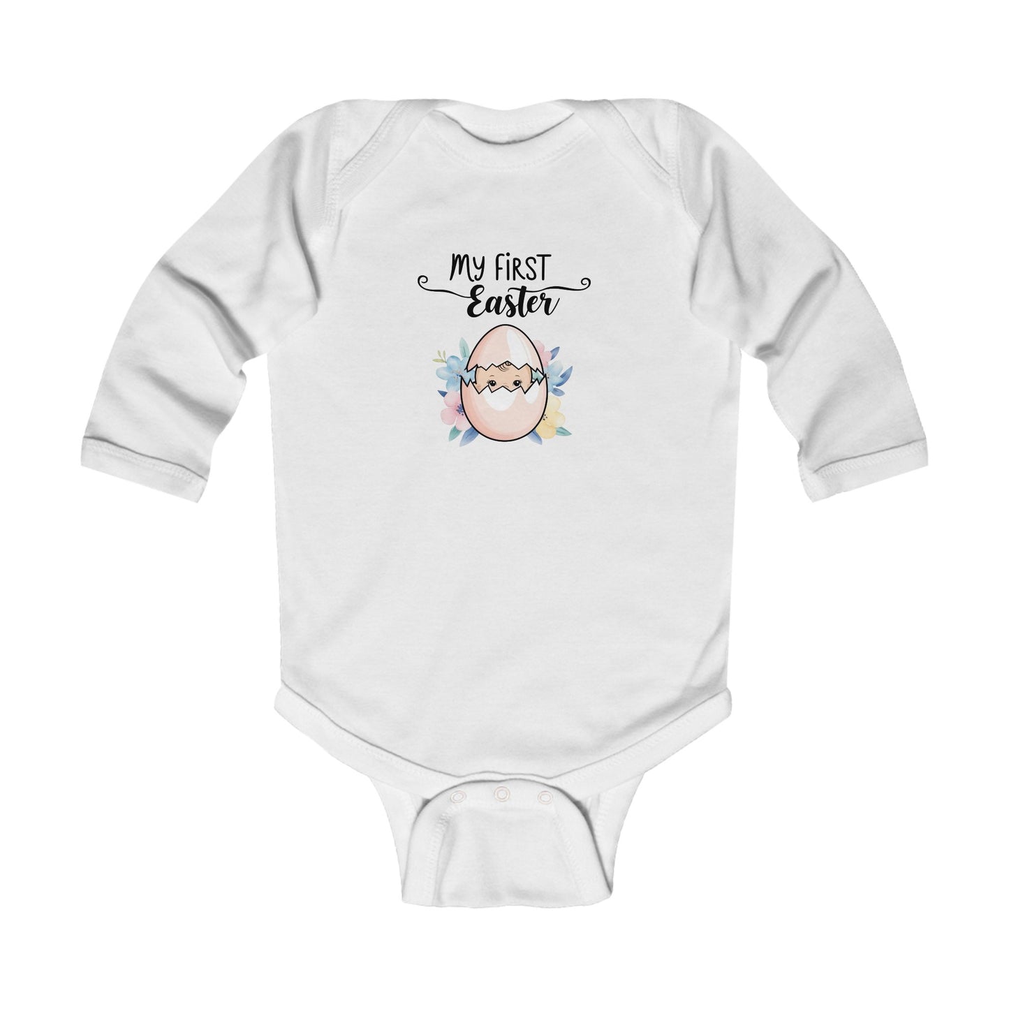 My First Easter Infant Long Sleeve Bodysuit - Cute Baby Gift for Easter Celebrations